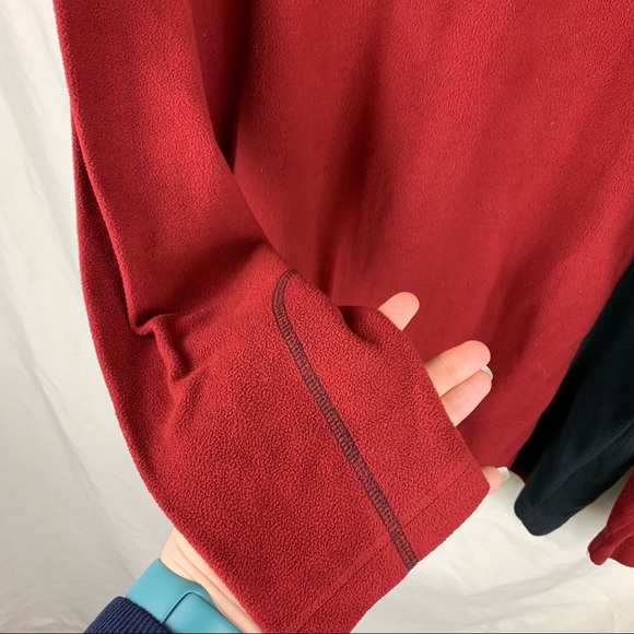 Columbia Fleece Half-Zip in Red & Black - Picture 6 of 7